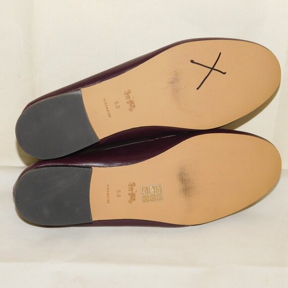 Coach Haley Slip On Leather Loafers Size 5.5 NEW - Picture 11 of 12